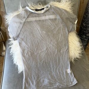 Calvin Klein Silver Short Sleeve Men's Tee